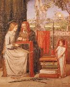 The Girlhood of Mary Virgin Dante Gabriel Rossetti